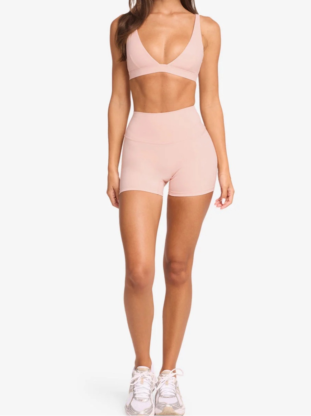 NWOT CROP SHOP BOUTIQUE Freedom Shorts 4" - Blush - Size small